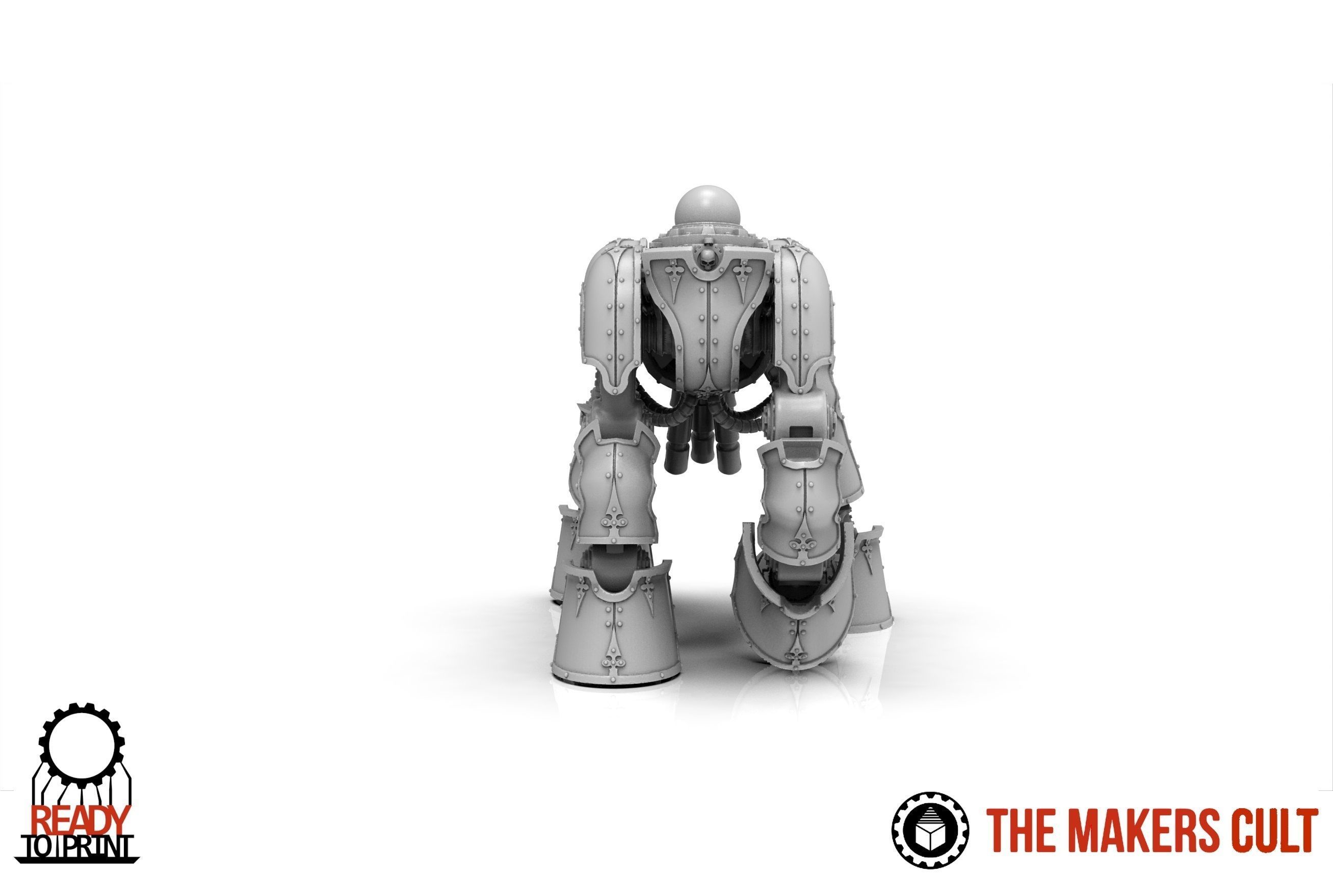 Centaur knight conversion kit - Classic armour pack only 3D print model_3