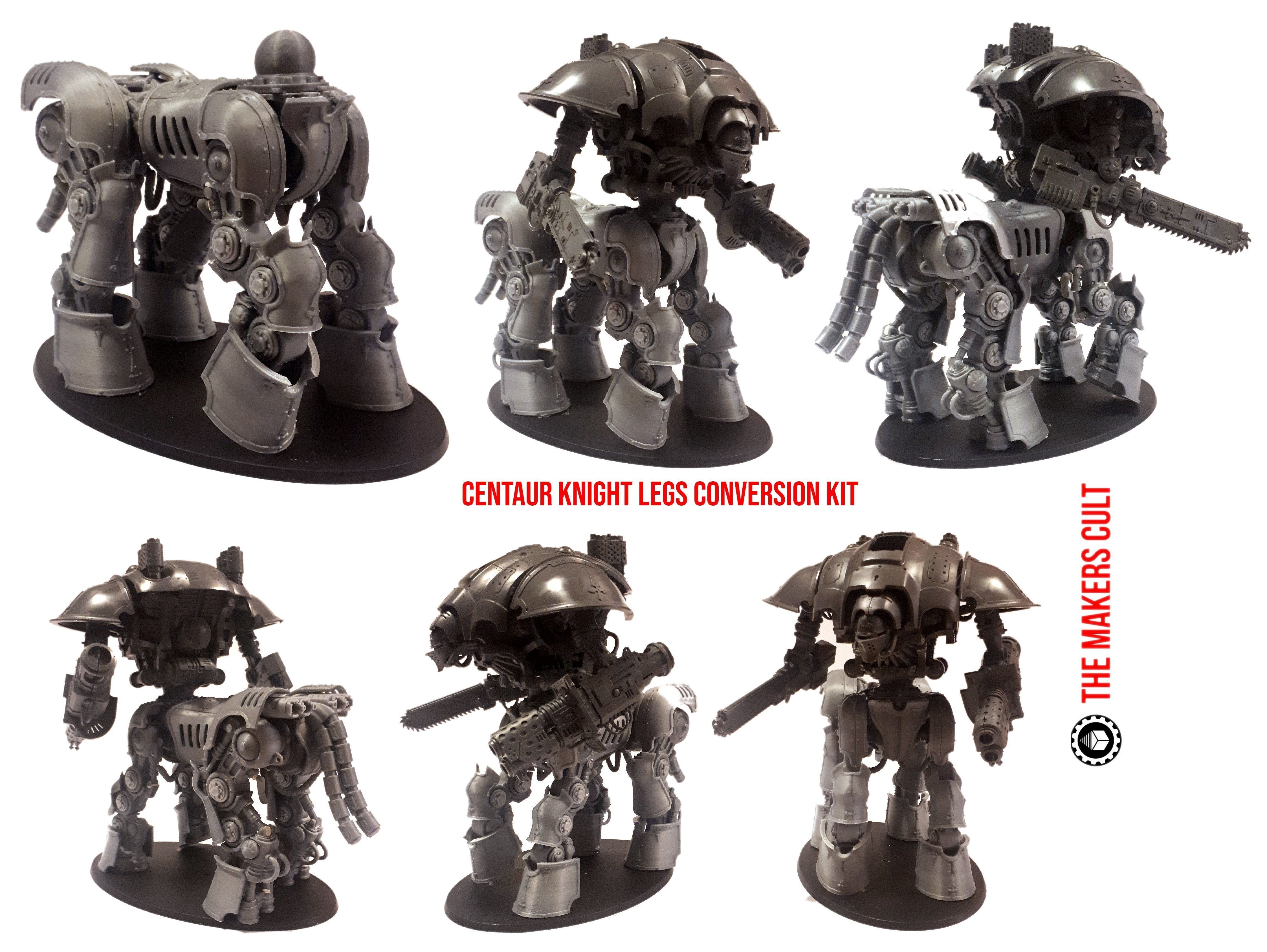 Centaur knight conversion kit - Classic armour pack only 3D print model_5