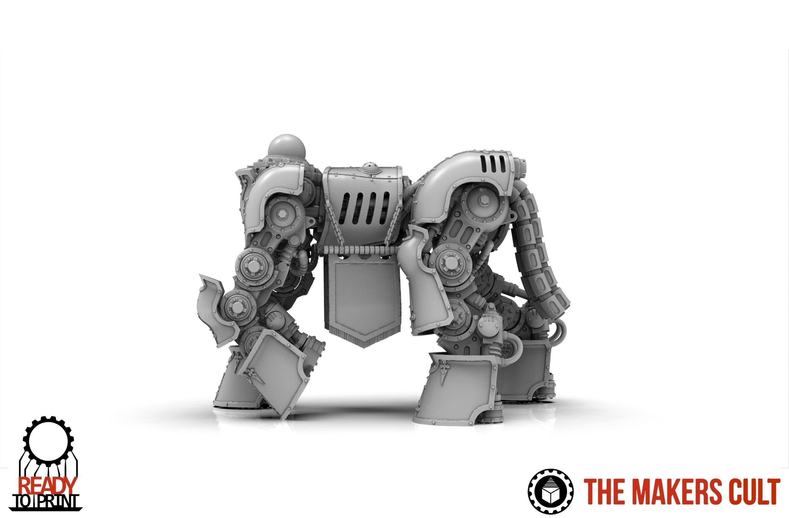 Centaur knight conversion kit - Classic armour pack only 3D print model_2