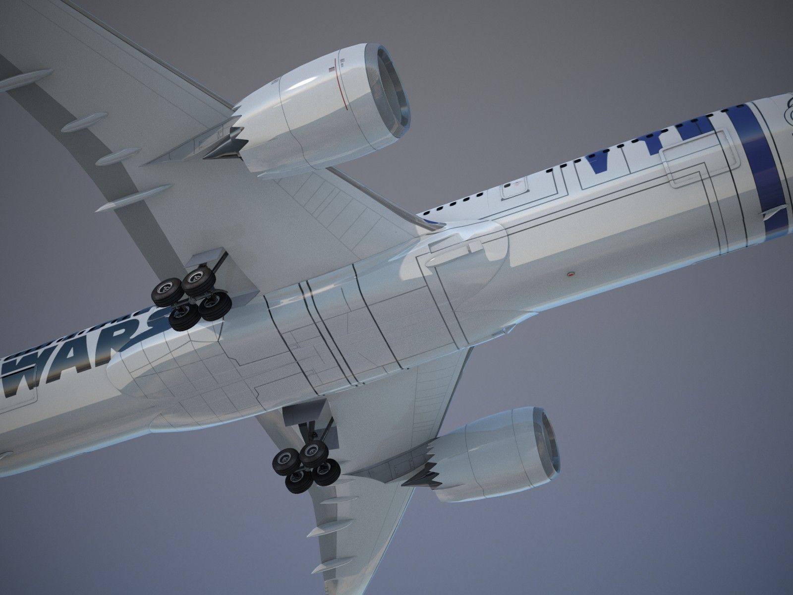 Boeing 787 Dreamliner Star Wars 3D model_2