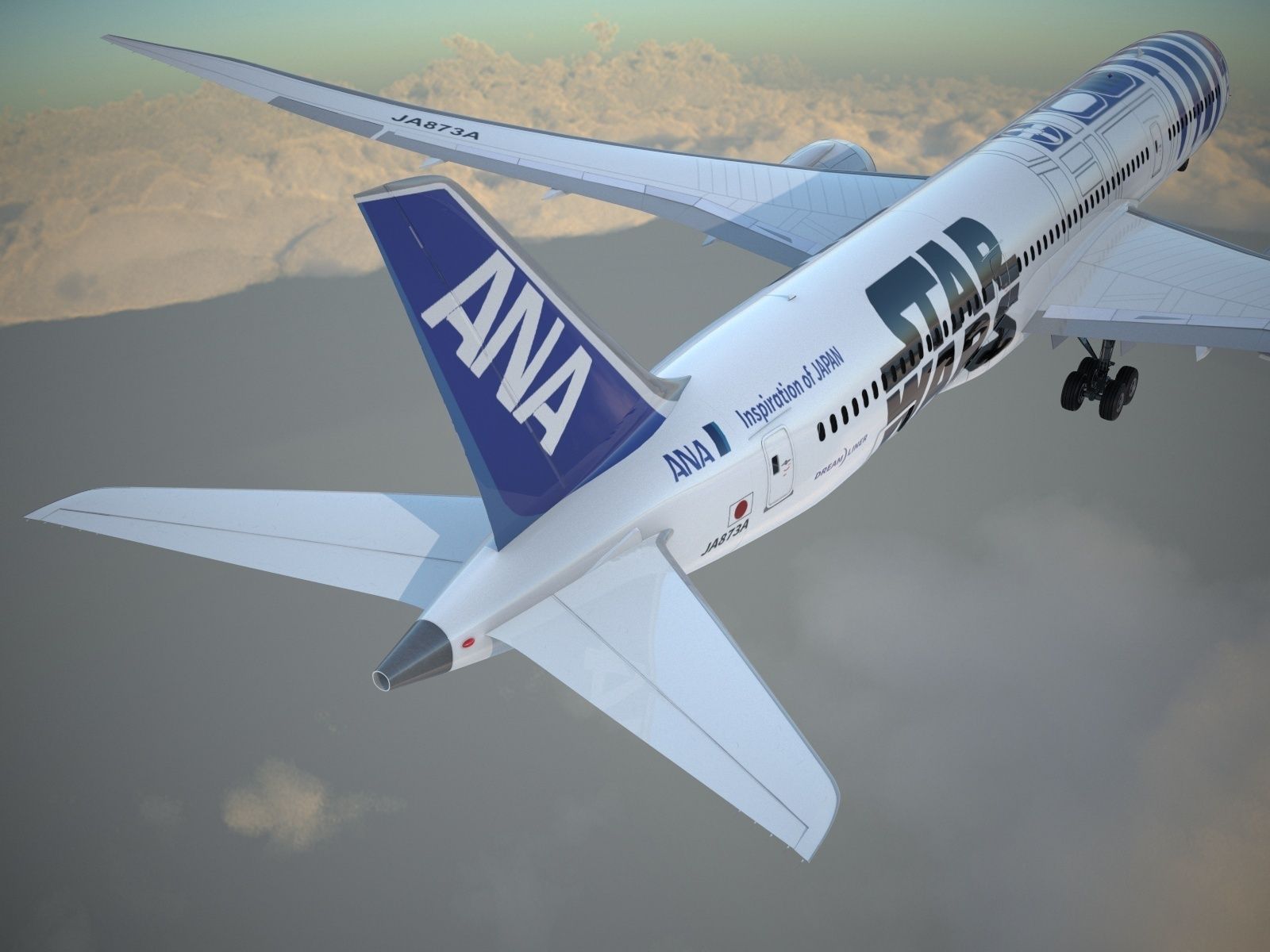 Boeing 787 Dreamliner Star Wars 3D model_12