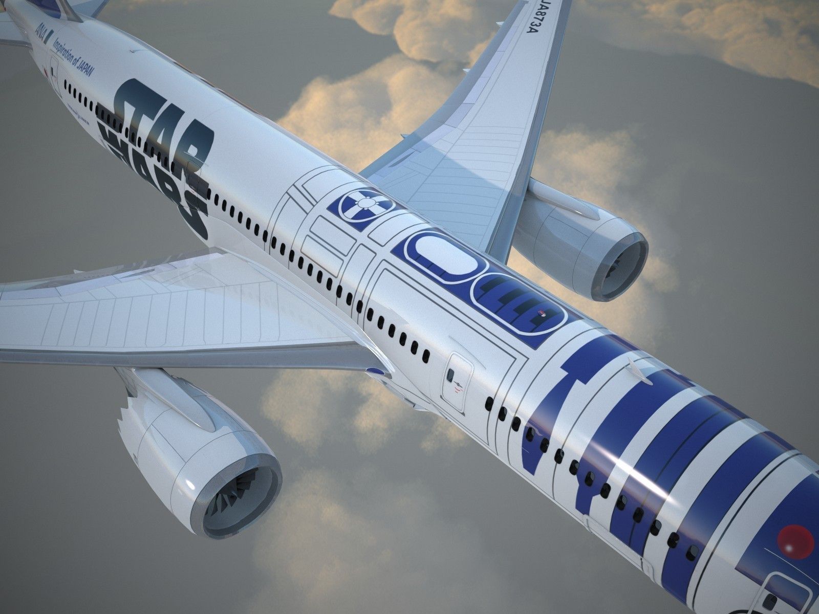Boeing 787 Dreamliner Star Wars 3D model_4
