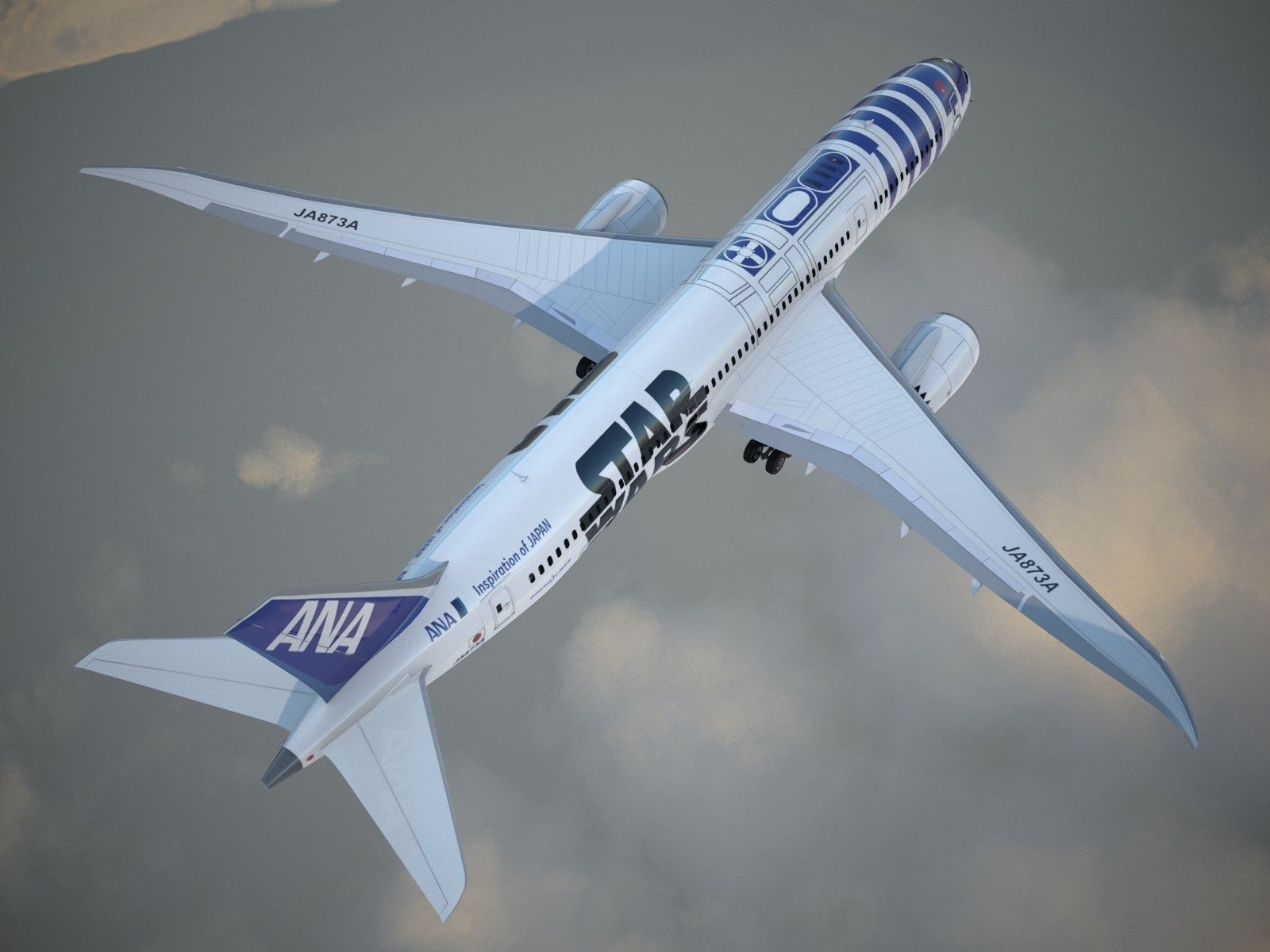 Boeing 787 Dreamliner Star Wars 3D model_5