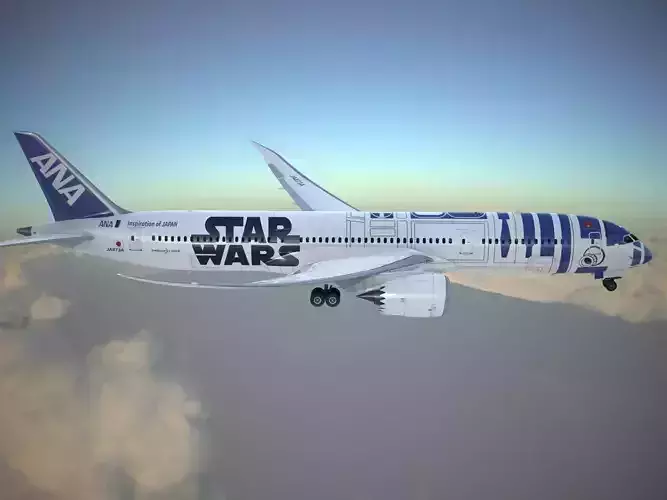 Boeing 787 Dreamliner Star Wars 3D model