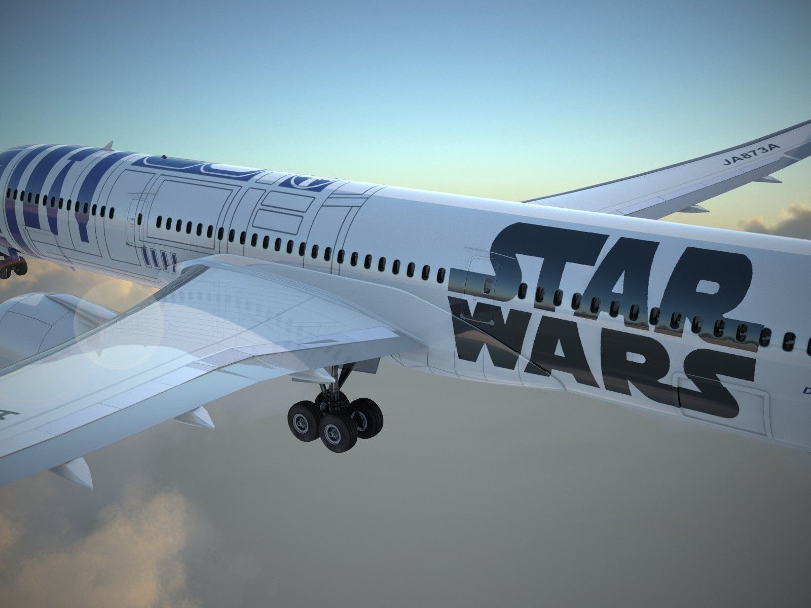 Boeing 787 Dreamliner Star Wars 3D model_9