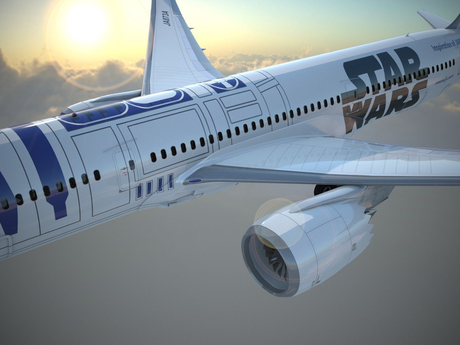 Boeing 787 Dreamliner Star Wars 3D model_6