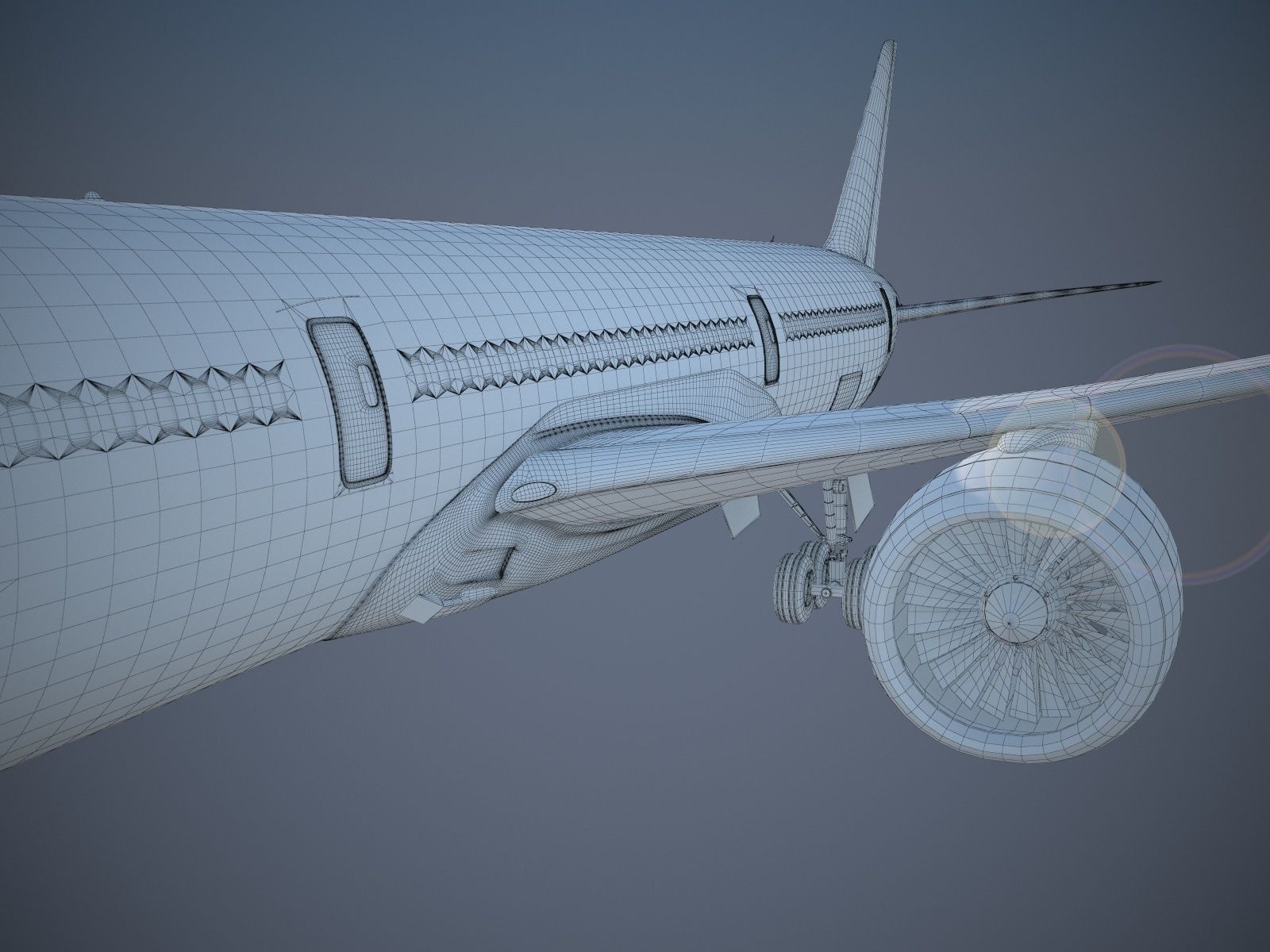 Boeing 787 Dreamliner Star Wars 3D model_23