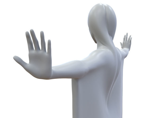 woman sculpture Ophelia statue 3D print model_2