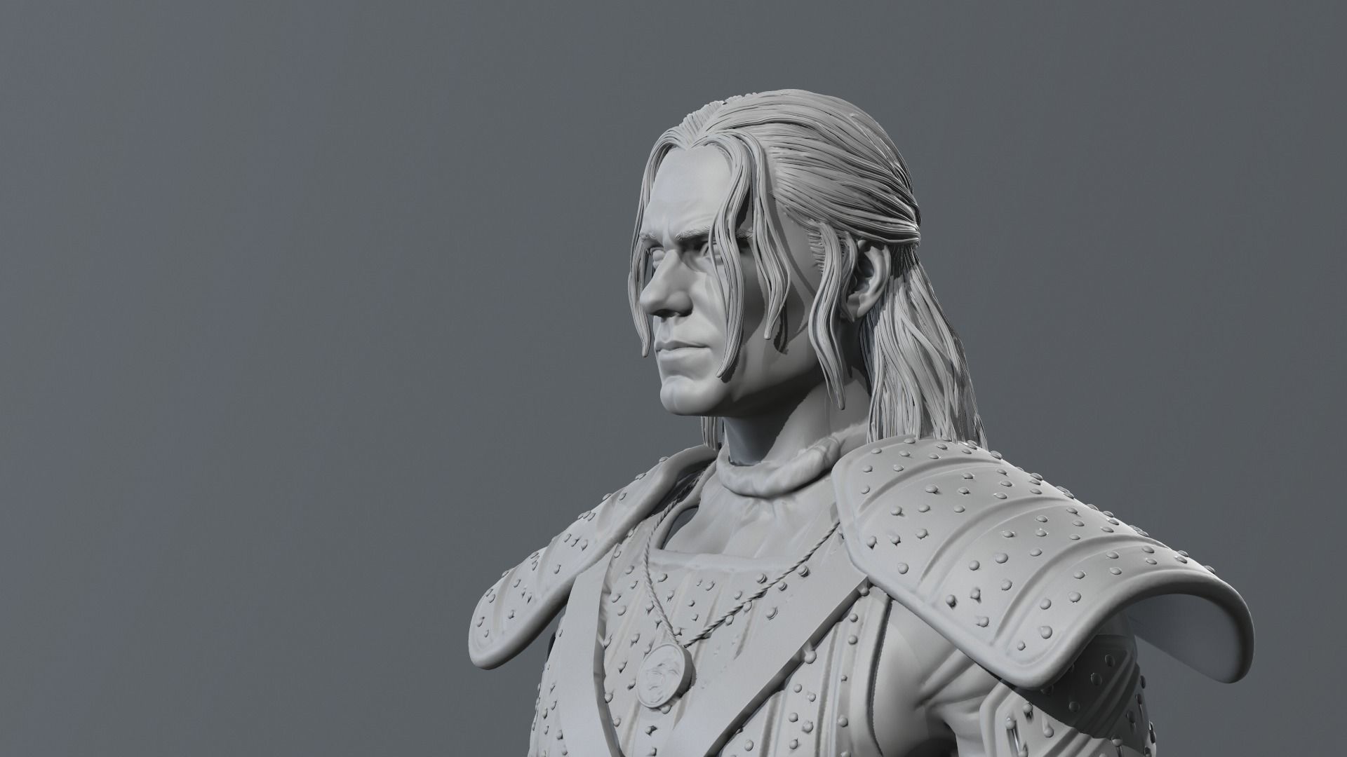 Henry Cavill - Geralt of Rivia - The witcher 3D print model_10