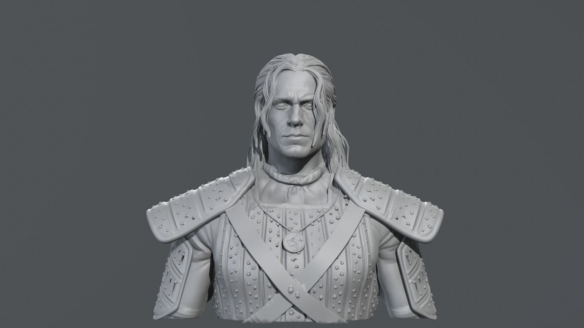 Henry Cavill - Geralt of Rivia - The witcher 3D print model_20