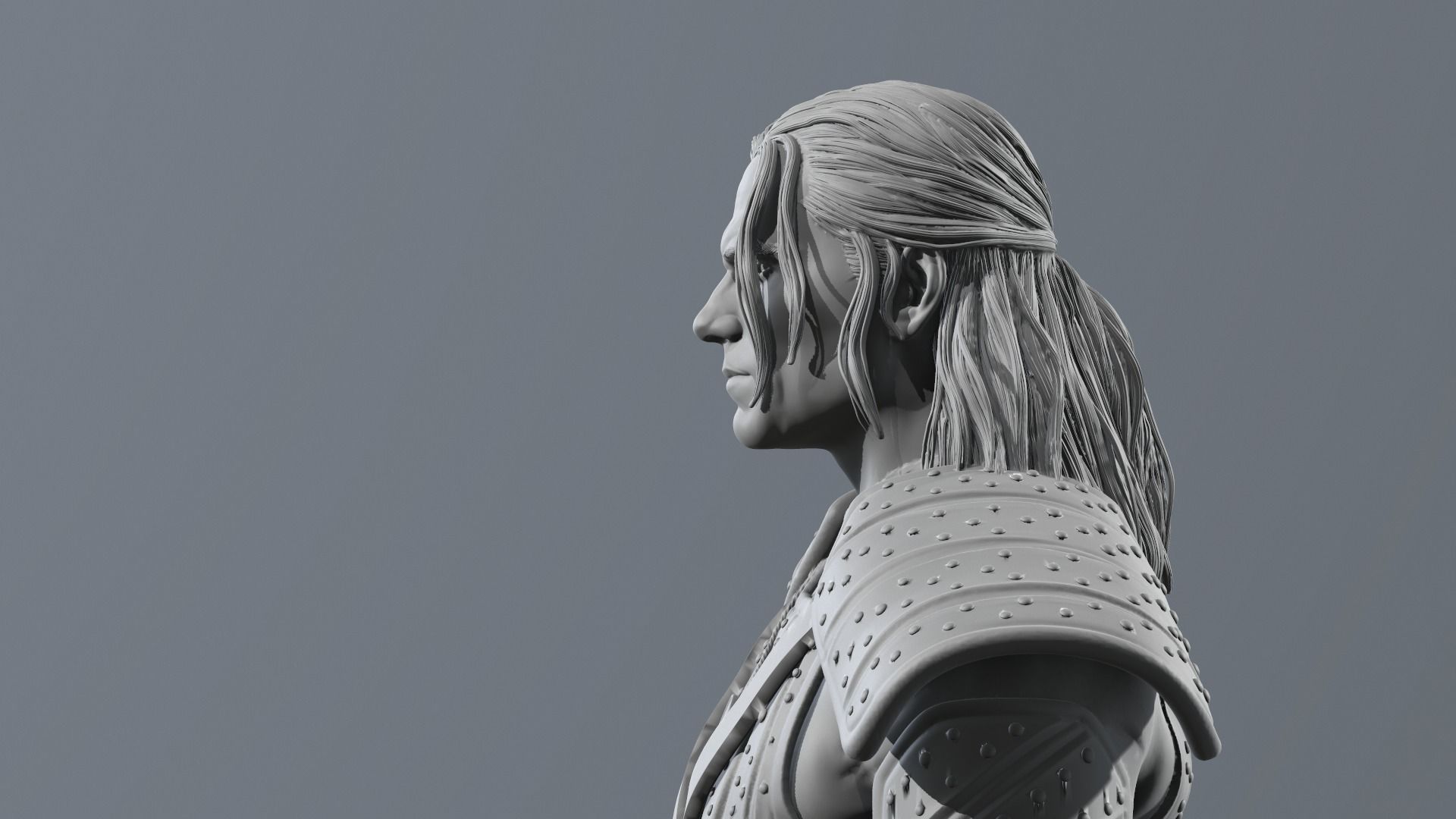 Henry Cavill - Geralt of Rivia - The witcher 3D print model_11