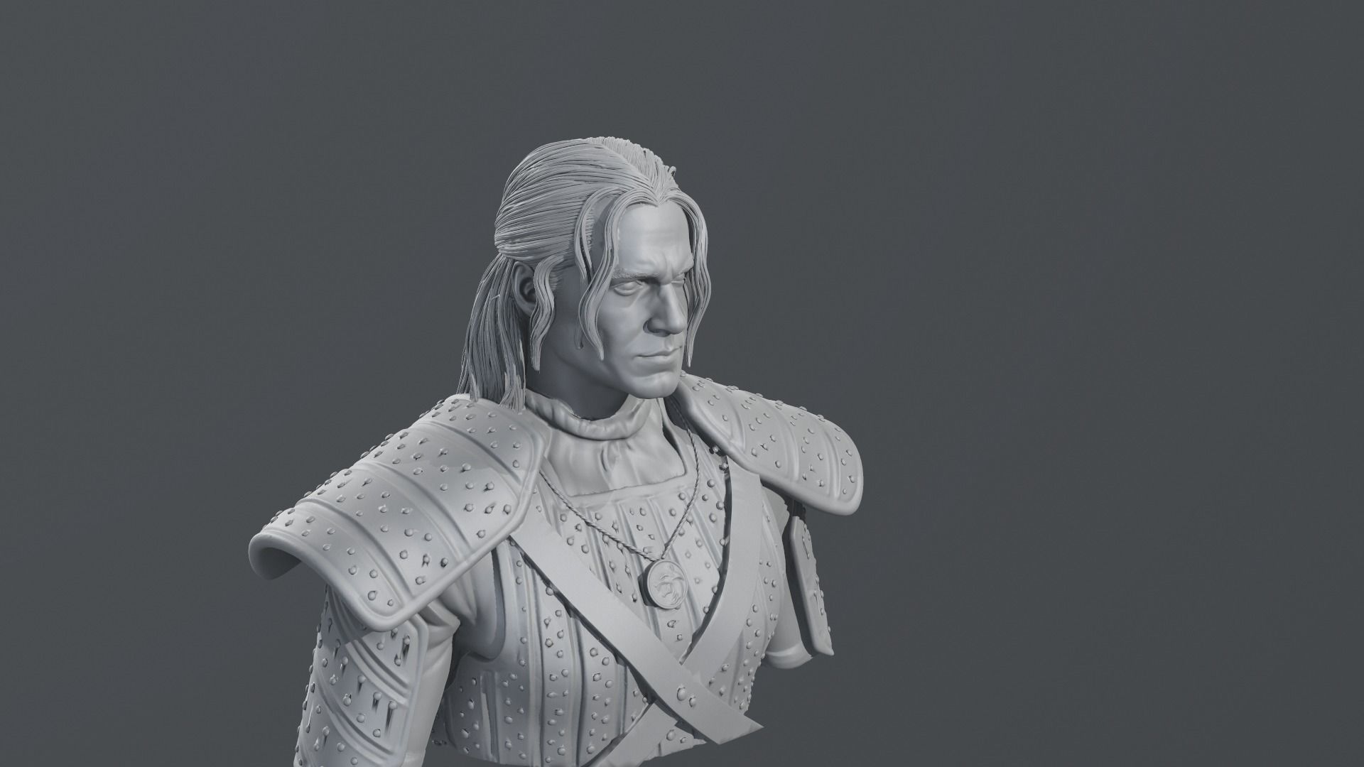 Henry Cavill - Geralt of Rivia - The witcher 3D print model_3