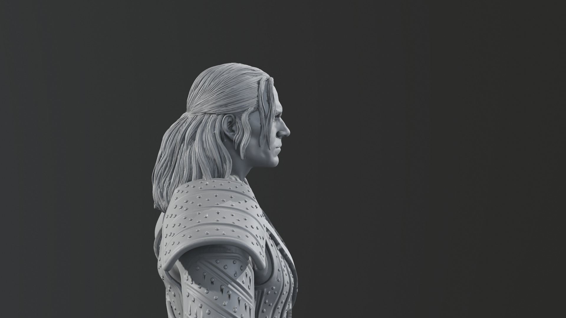 Henry Cavill - Geralt of Rivia - The witcher 3D print model_8
