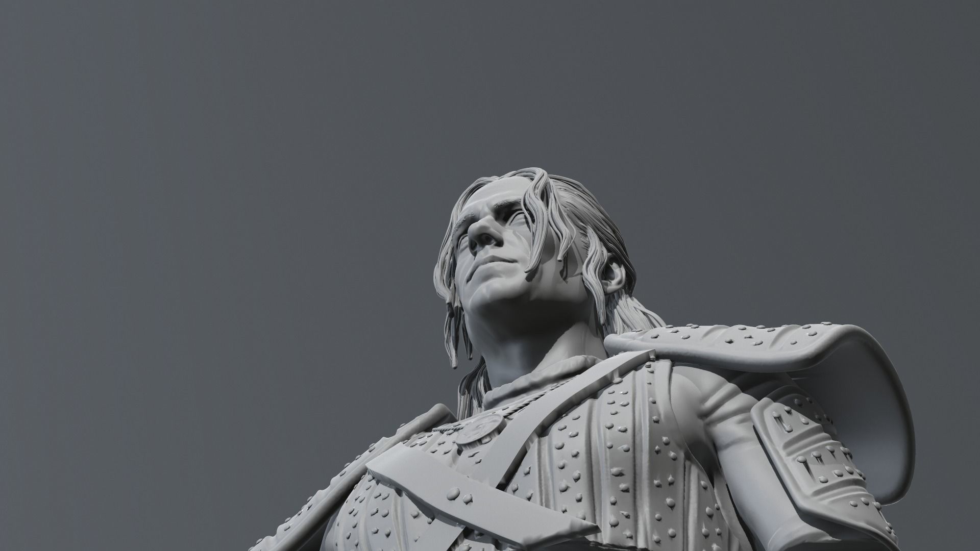 Henry Cavill - Geralt of Rivia - The witcher 3D print model_16