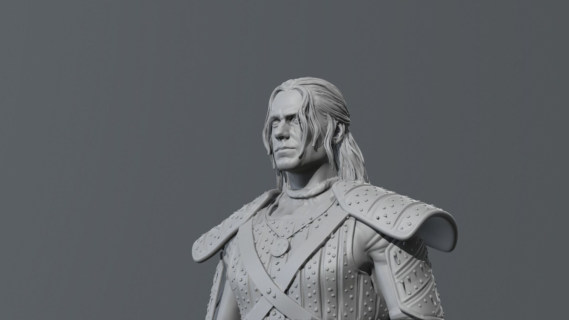 Henry Cavill - Geralt of Rivia - The witcher 3D print model_5
