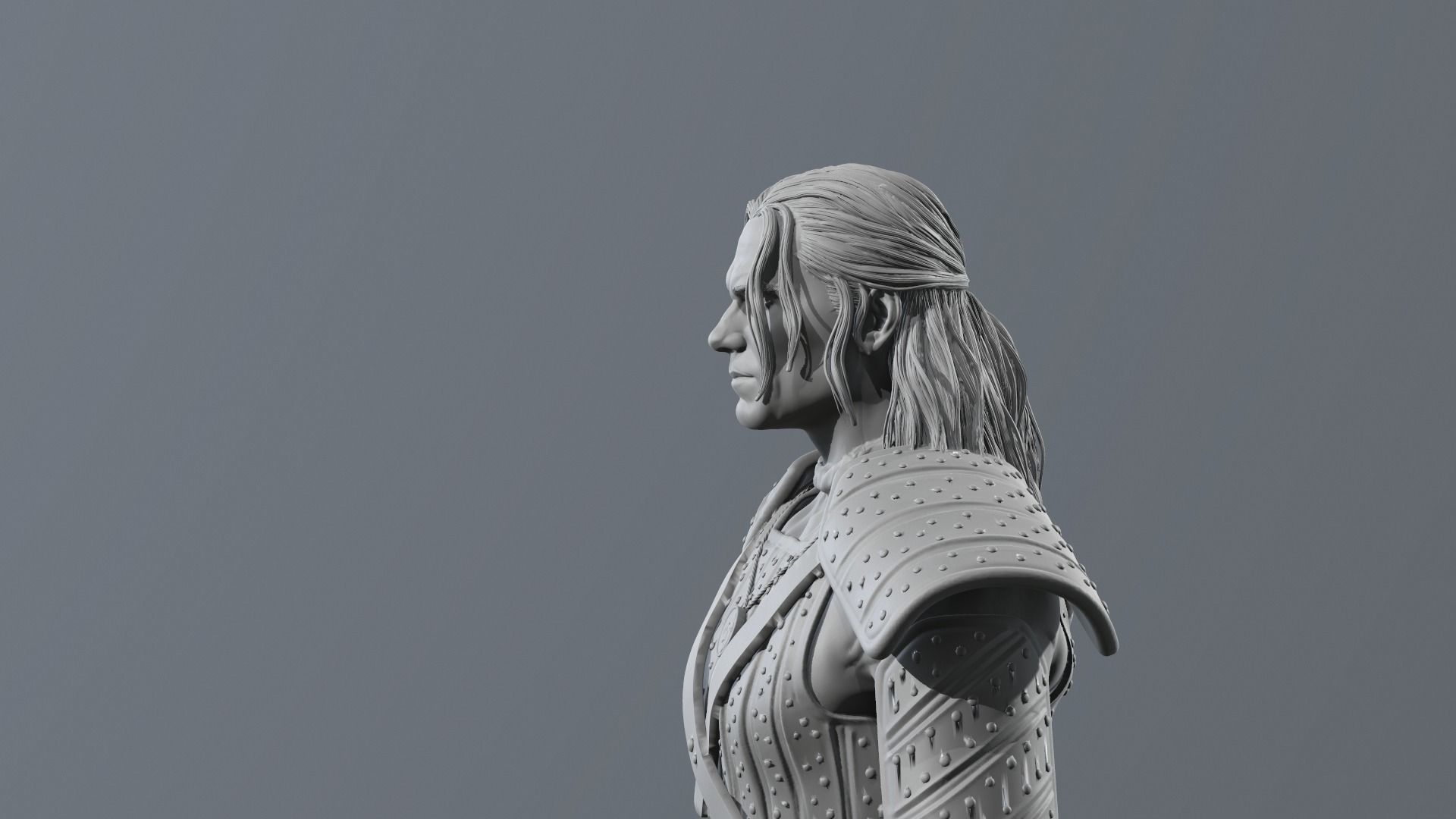 Henry Cavill - Geralt of Rivia - The witcher 3D print model_6