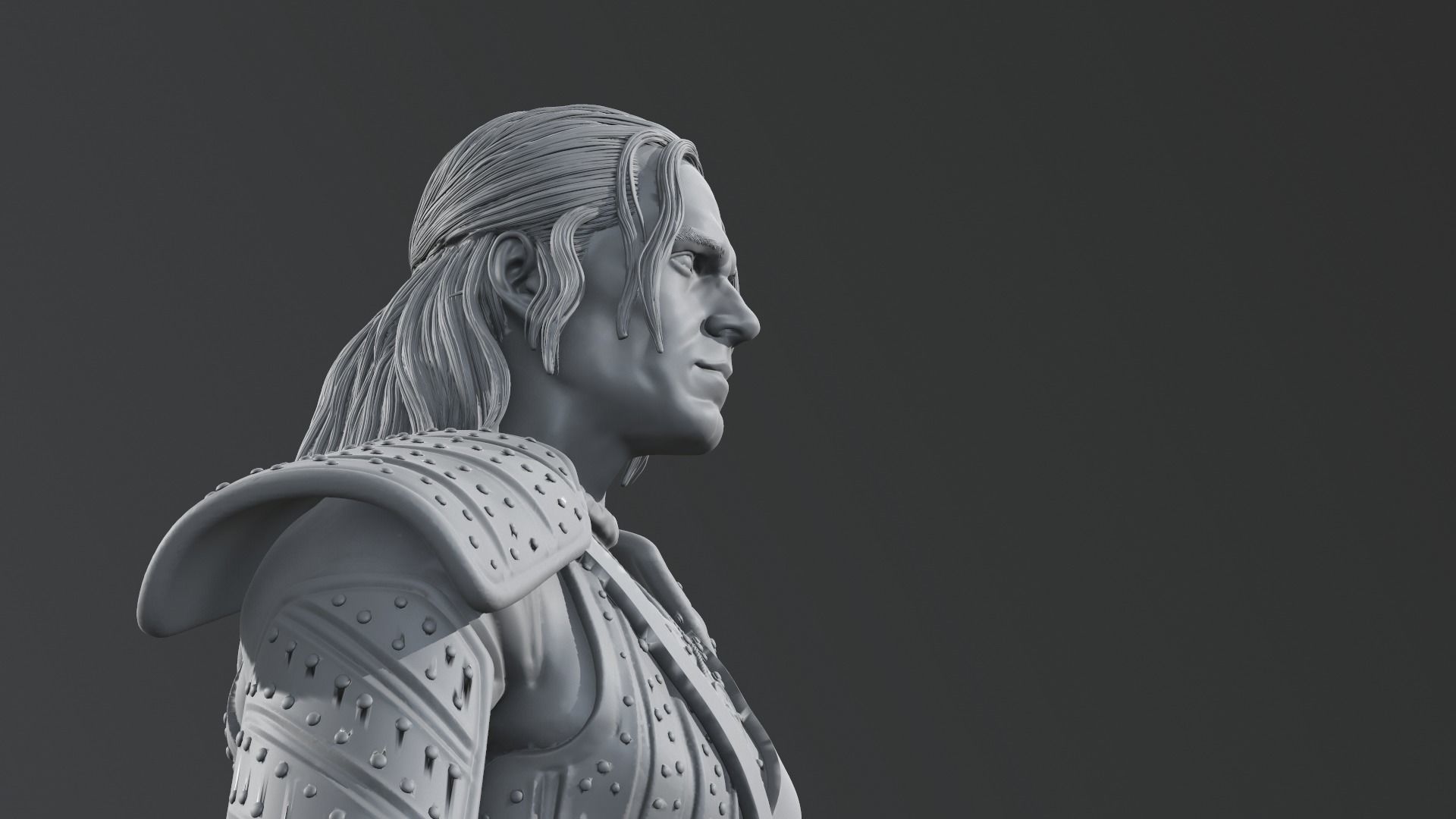 Henry Cavill - Geralt of Rivia - The witcher 3D print model_13