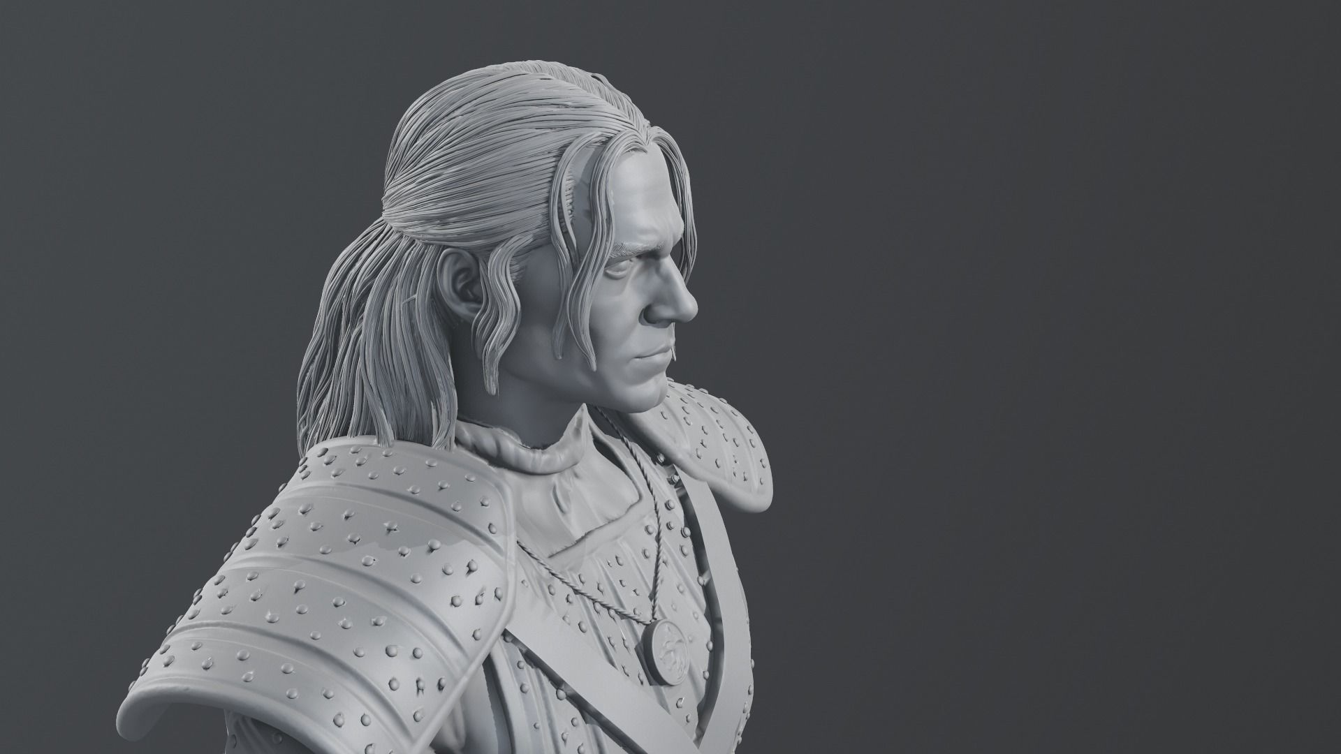 Henry Cavill - Geralt of Rivia - The witcher 3D print model_12