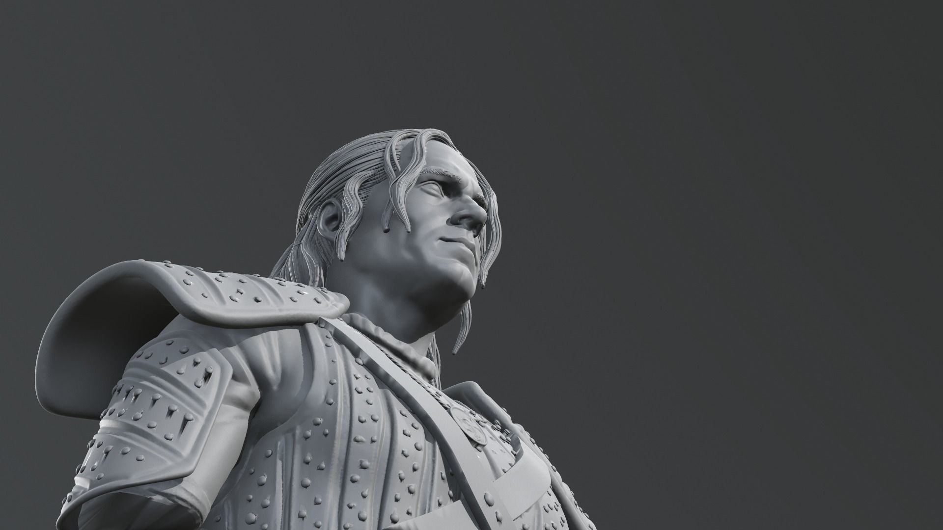 Henry Cavill - Geralt of Rivia - The witcher 3D print model_14