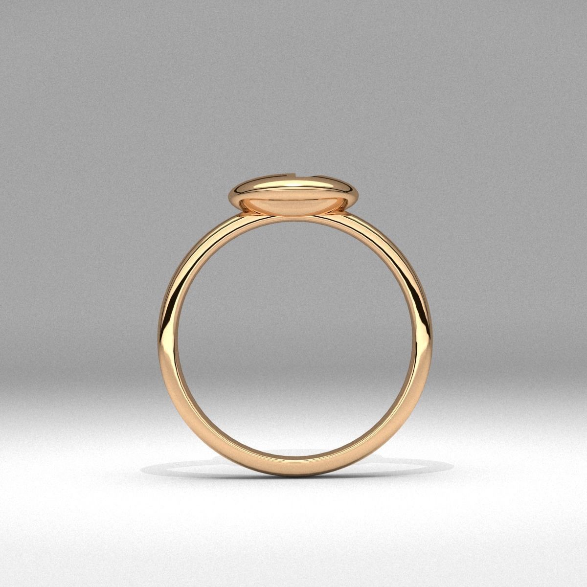 new fashion round baby footprint jewelry ring printable 3D print model_3