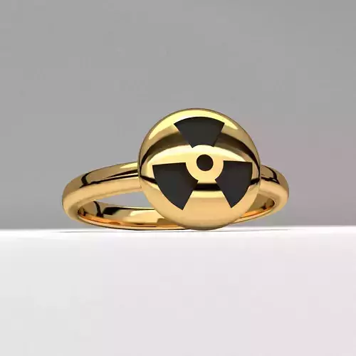 new fashion round gold jewelry ring stunning 3d printable