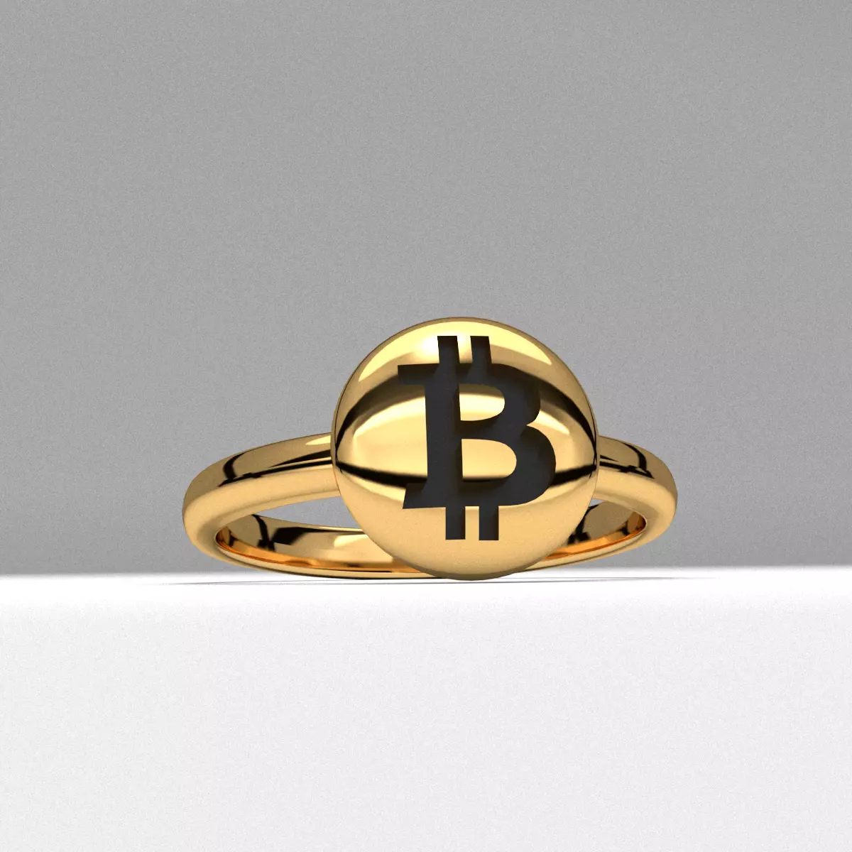 bitcoin crypto new fashion jewelry ring 3d printable 3D print model_0
