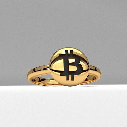 bitcoin crypto new fashion jewelry ring 3d printable 3D print model