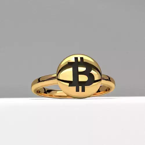 bitcoin crypto new fashion jewelry ring 3d printable 3D print model