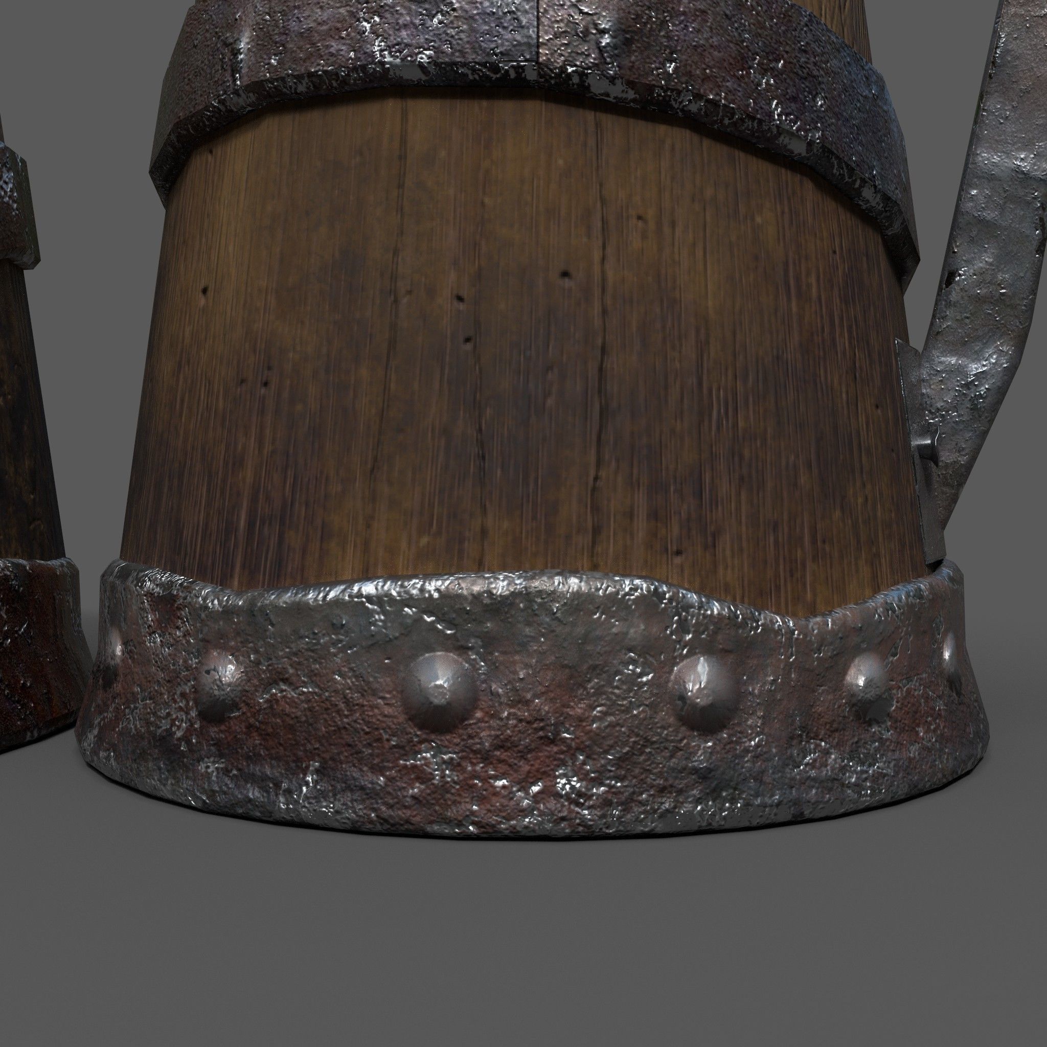 Medieval Style Beer Mug  Low-poly 3D model_19