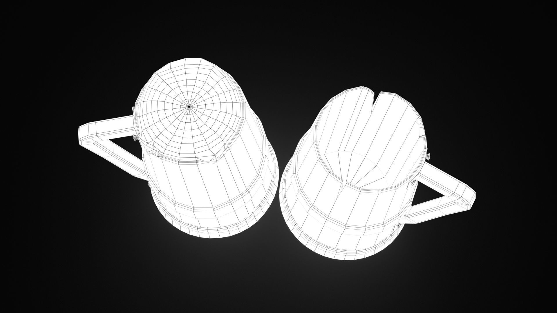 Medieval Style Beer Mug  Low-poly 3D model_38