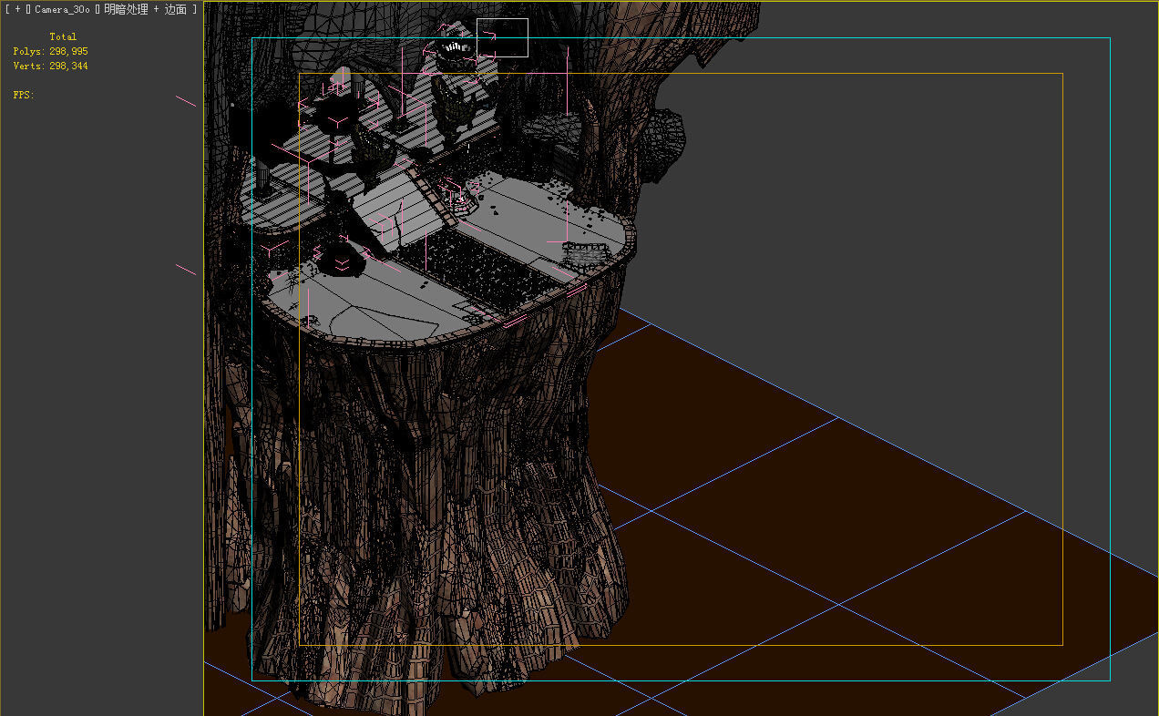 Built on cliff religious altar Zoroastrianism 01 3D model_1