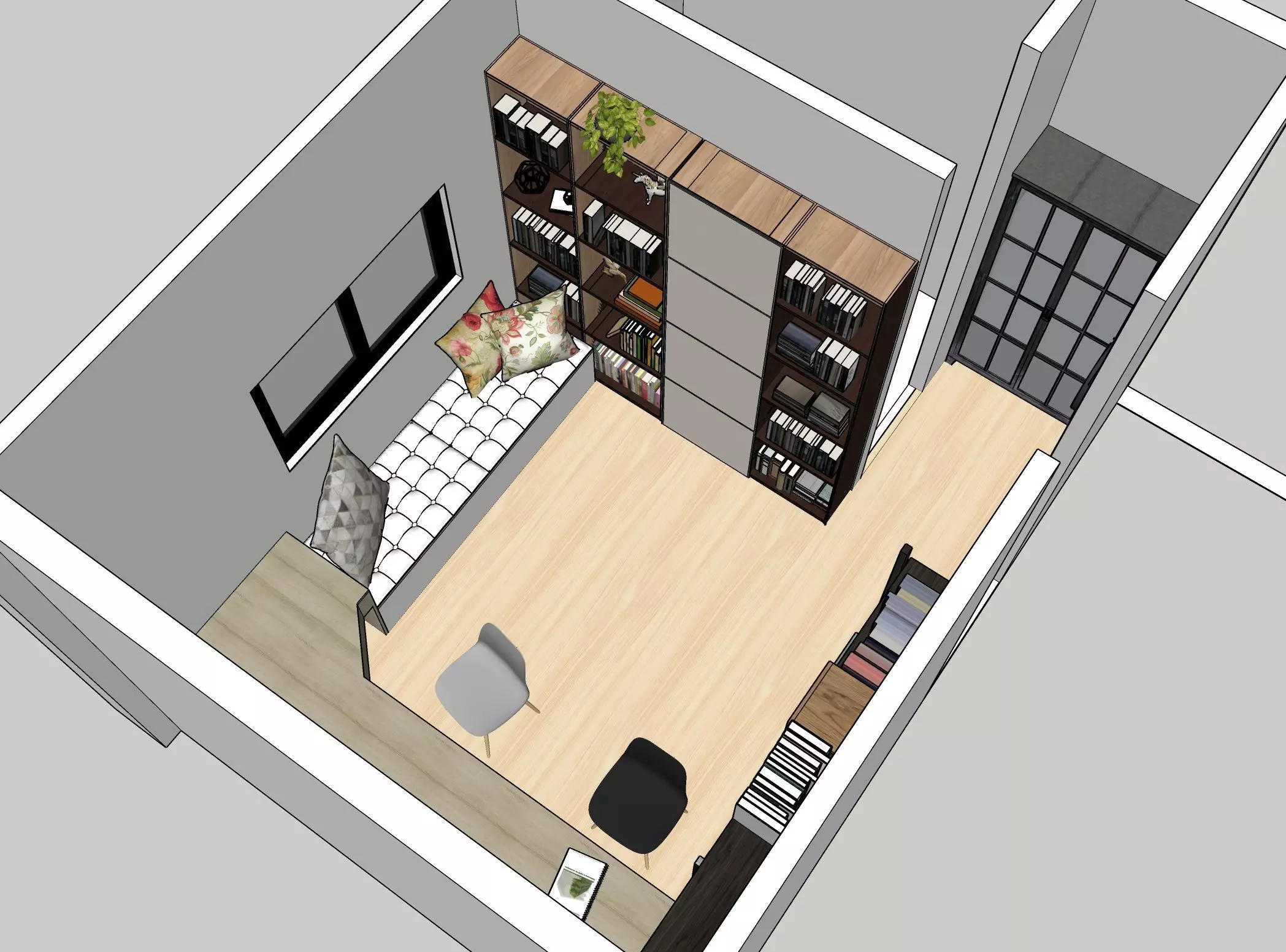 study room Free 3D model