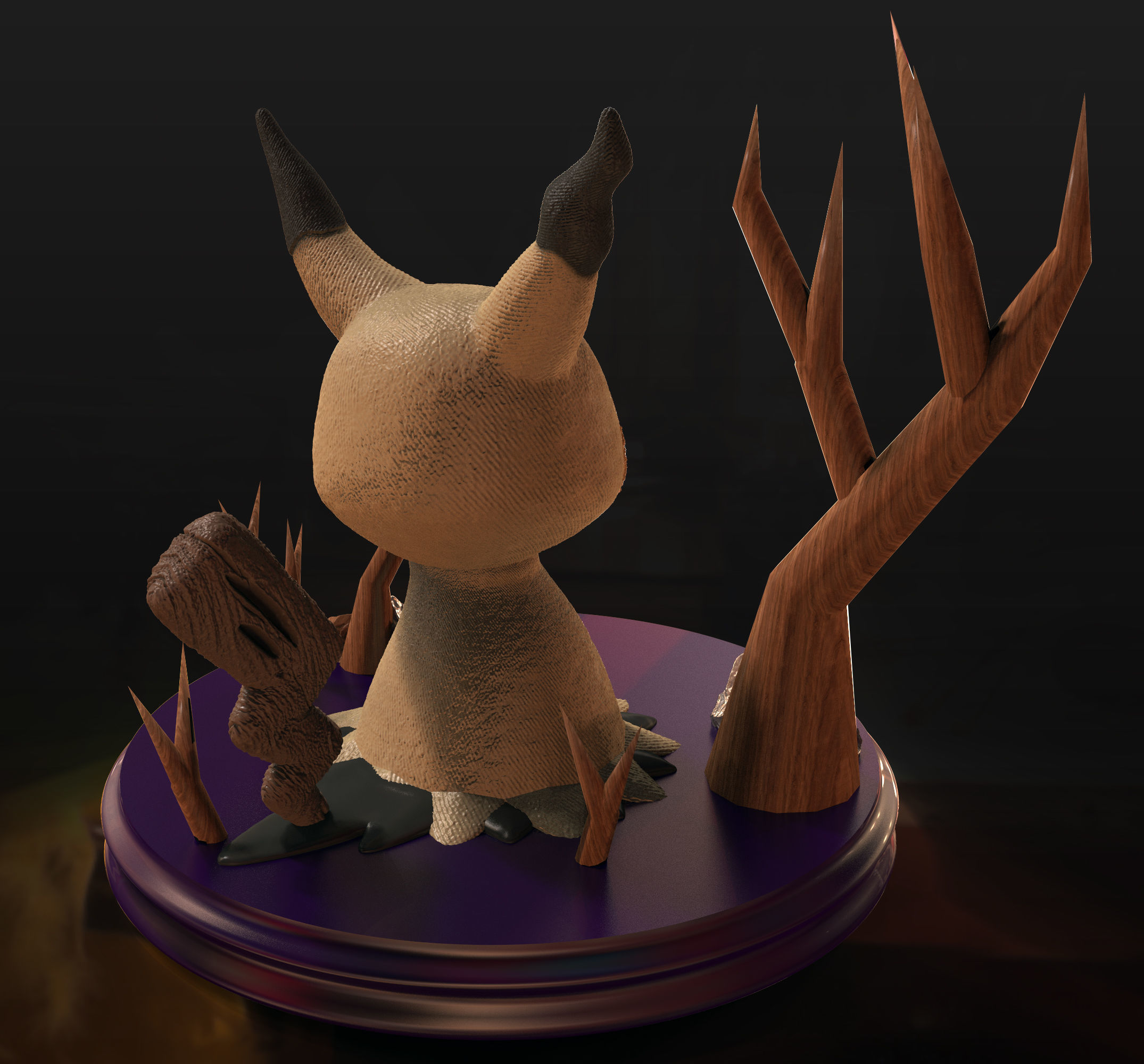 POKEMON Mimikyu Diorama 3D print model_1