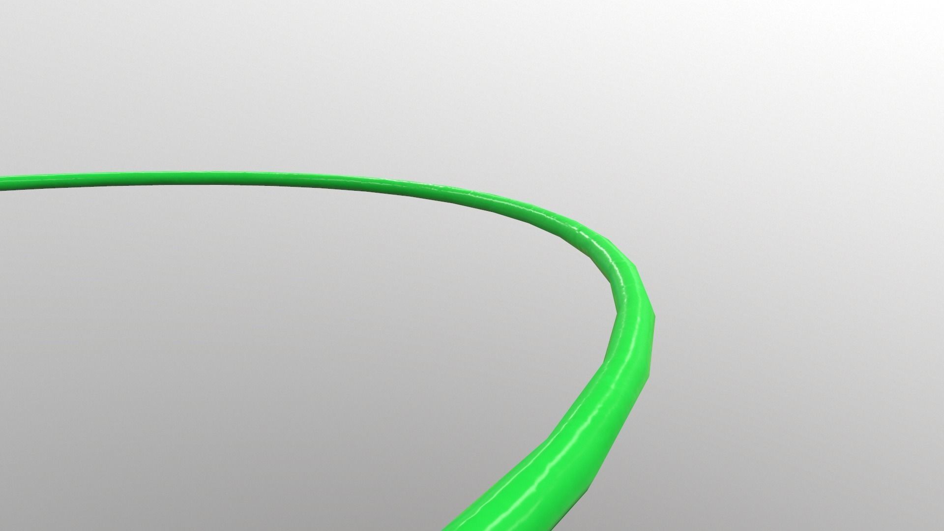 Hulahoop Green Low-poly 3D model_4