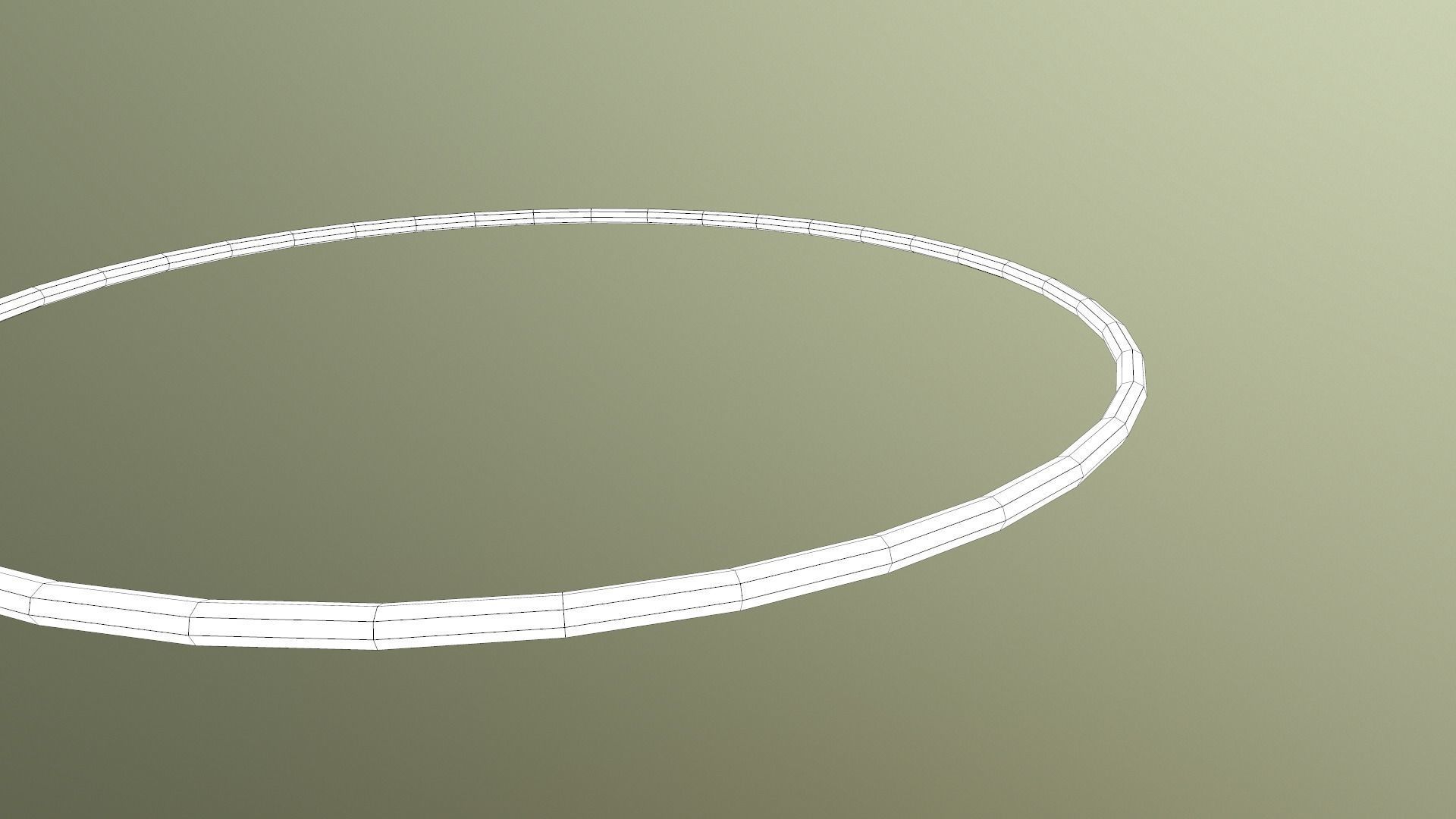 Hulahoop Green Low-poly 3D model_33