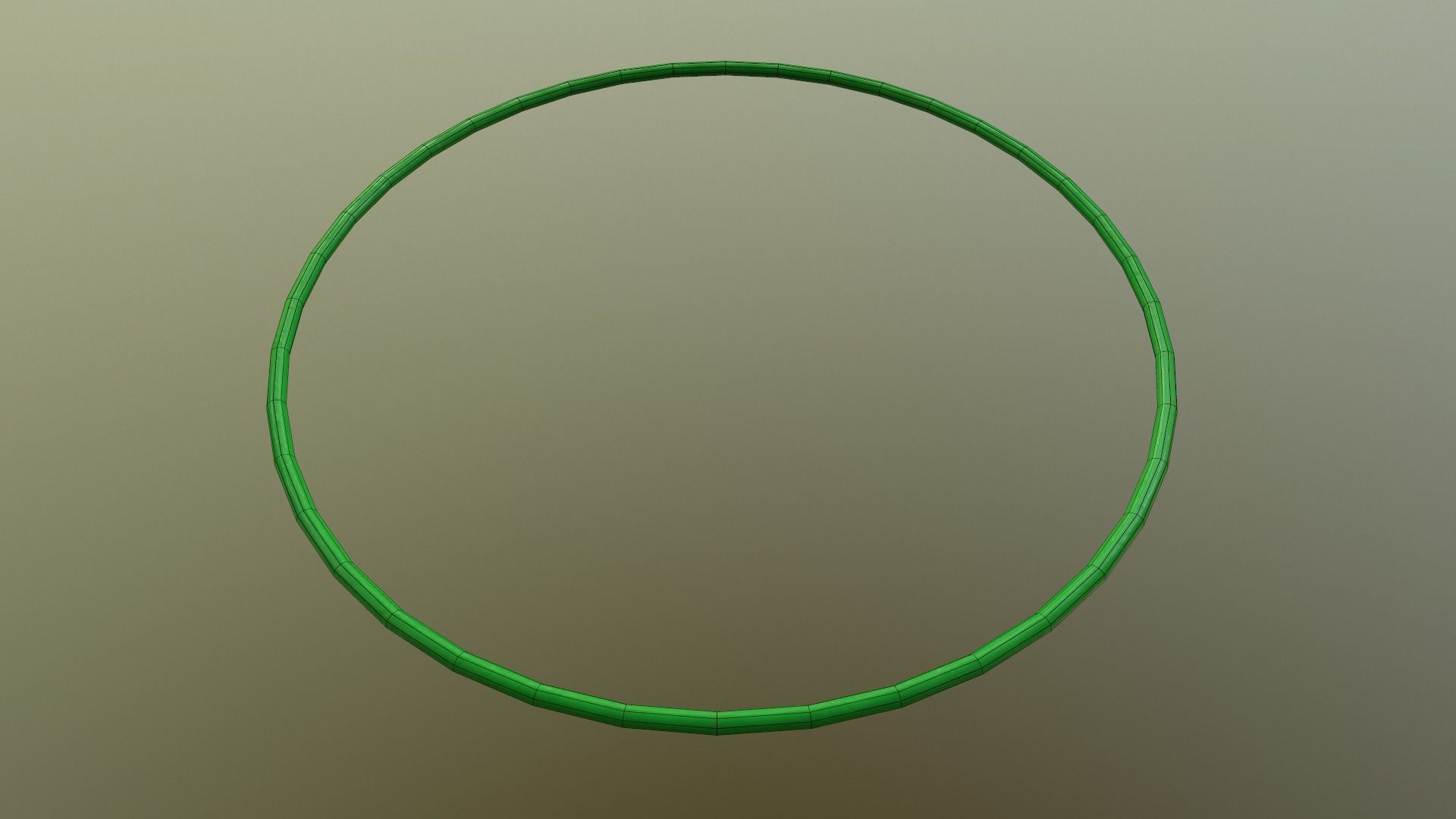 Hulahoop Green Low-poly 3D model_26