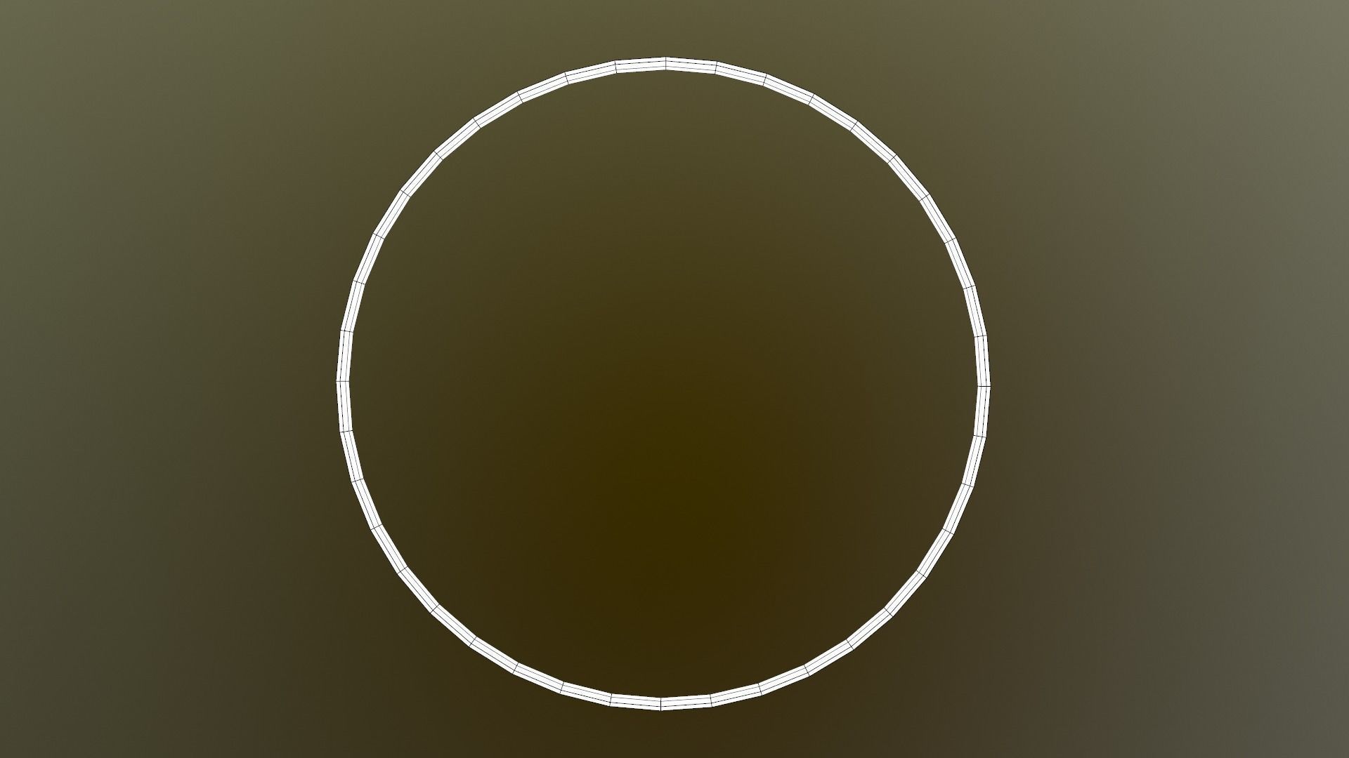 Hulahoop Green Low-poly 3D model_28