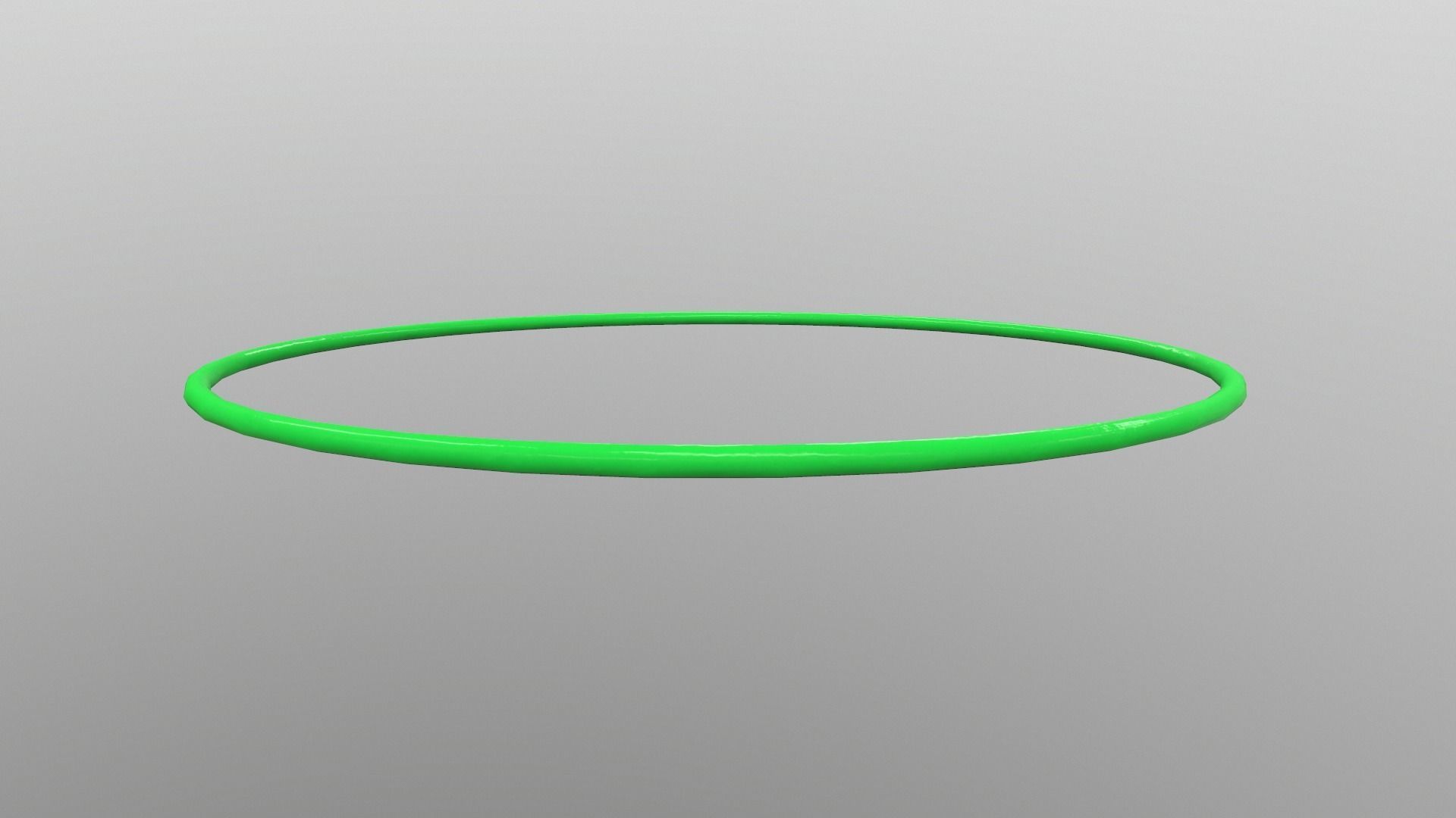 Hulahoop Green Low-poly 3D model_1
