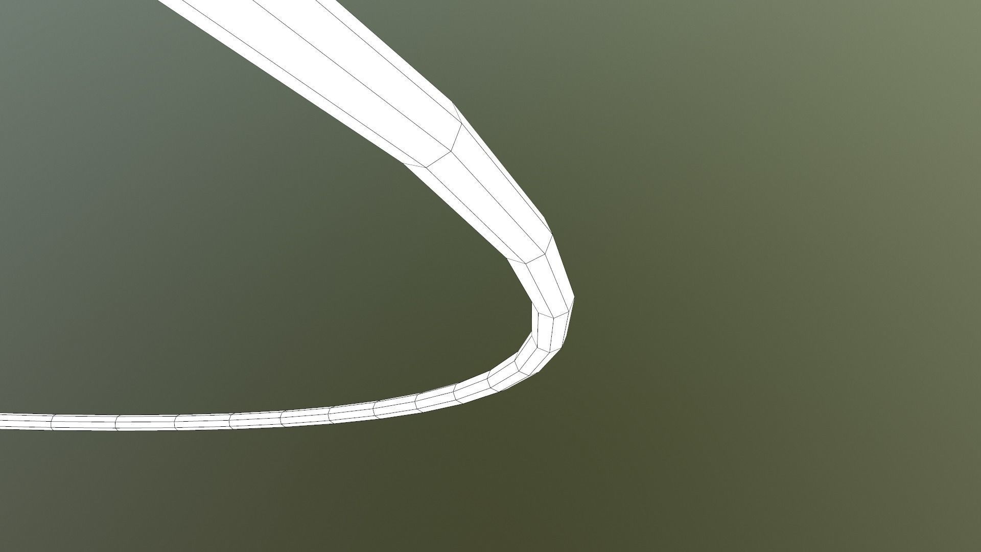 Hulahoop Green Low-poly 3D model_32