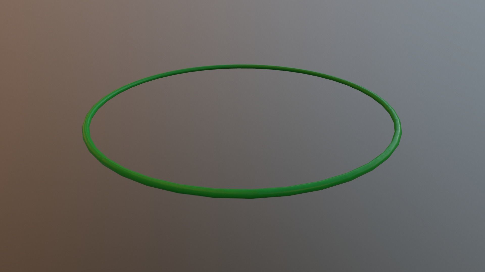 Hulahoop Green Low-poly 3D model_14