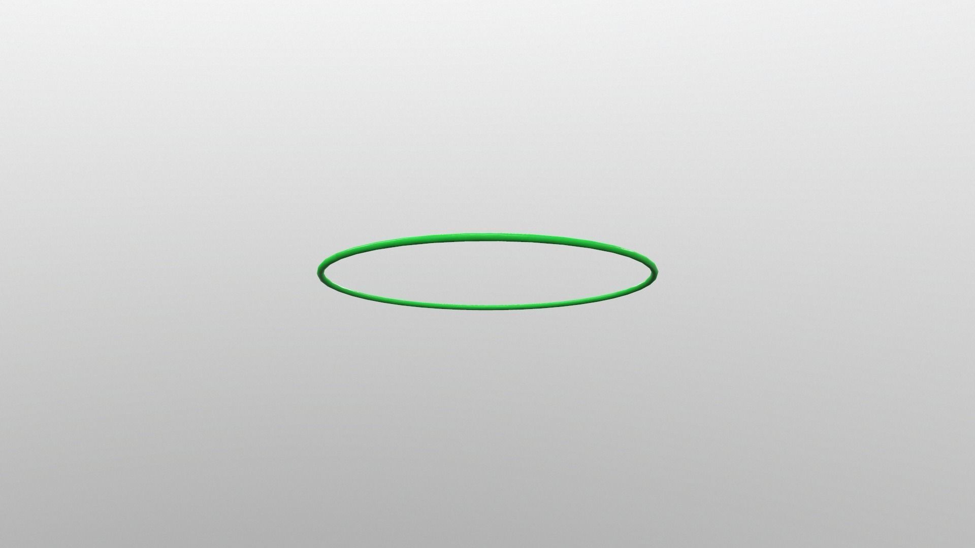 Hulahoop Green Low-poly 3D model_9