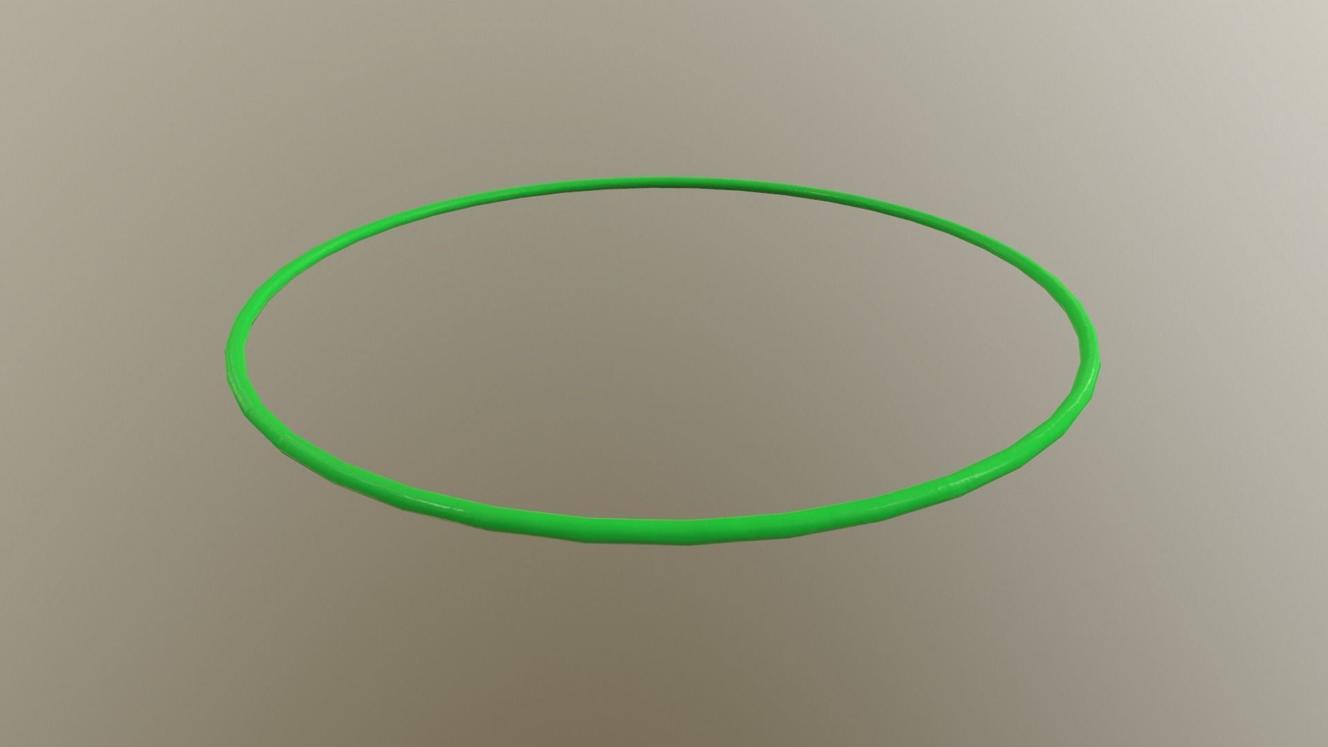 Hulahoop Green Low-poly 3D model_12