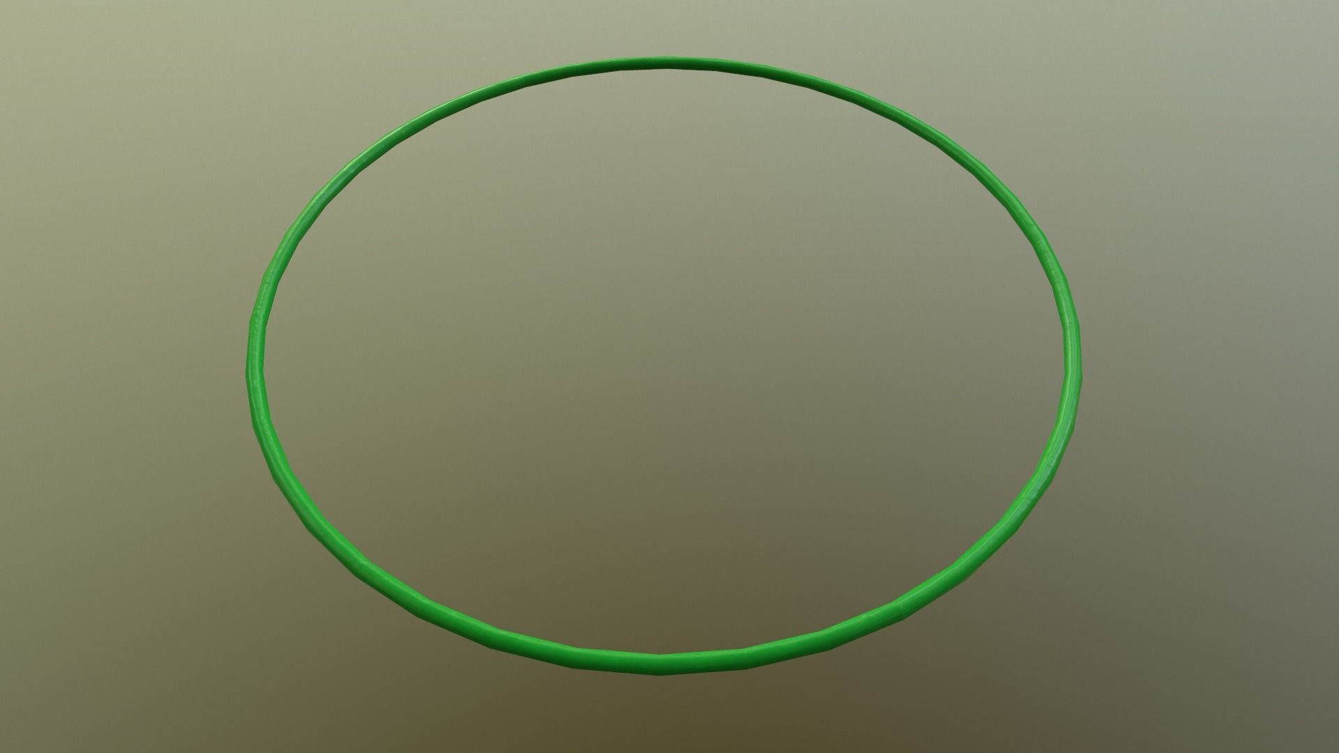 Hulahoop Green Low-poly 3D model_25