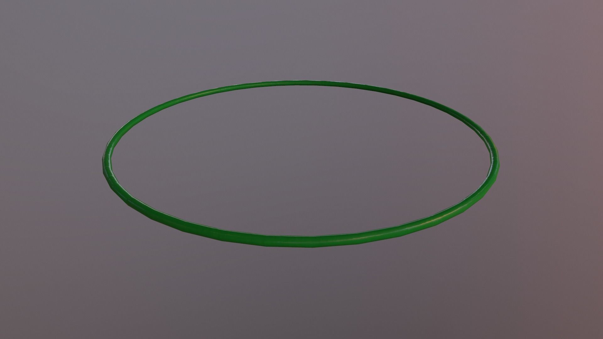 Hulahoop Green Low-poly 3D model_13