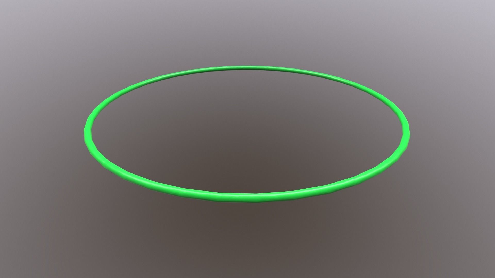Hulahoop Green Low-poly 3D model_11