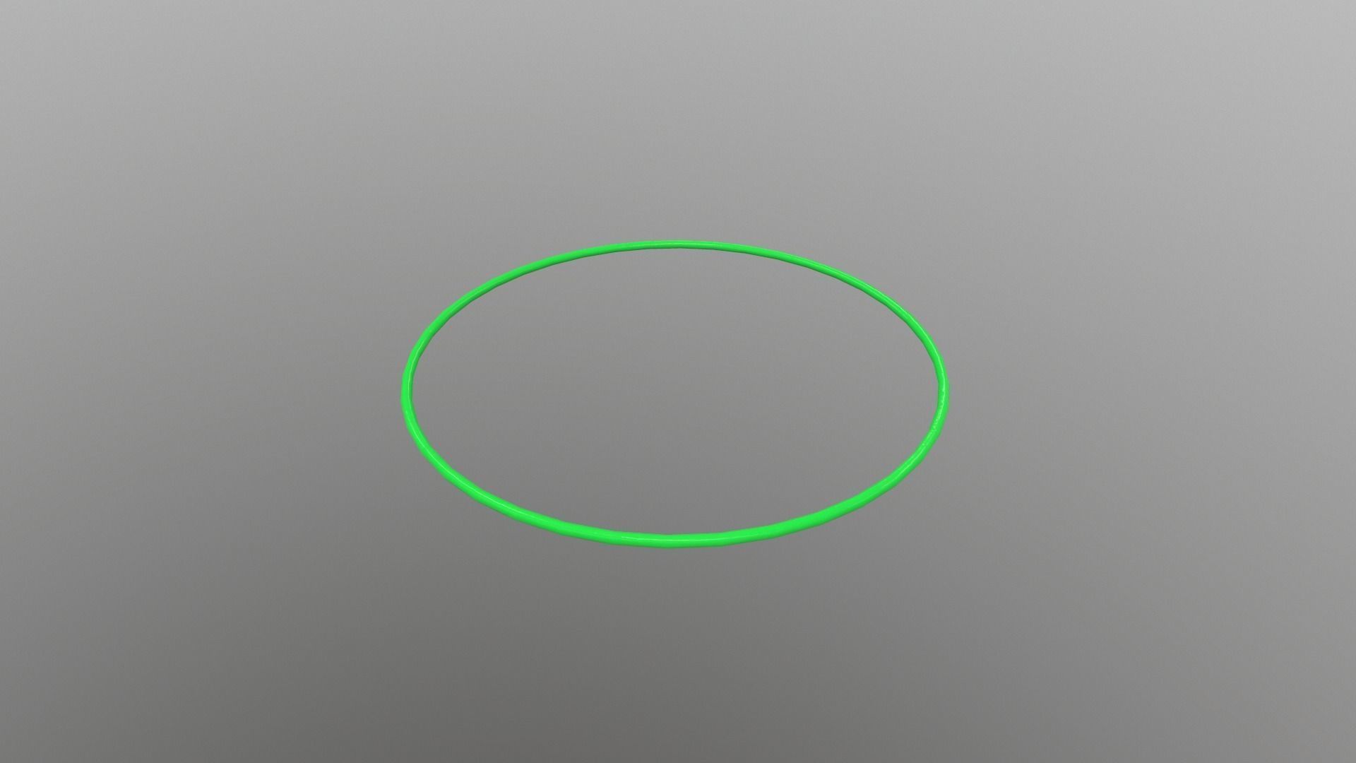 Hulahoop Green Low-poly 3D model_8