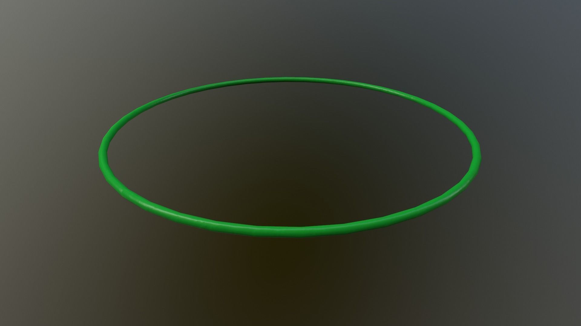 Hulahoop Green Low-poly 3D model_16