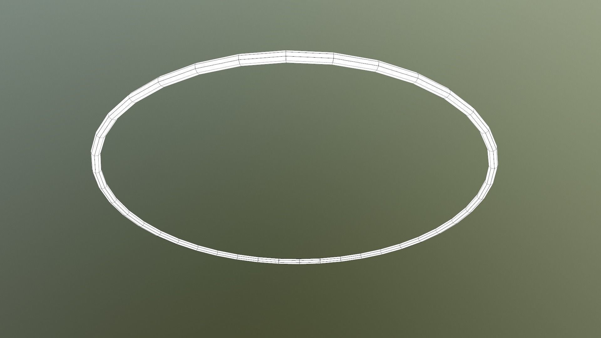 Hulahoop Green Low-poly 3D model_30