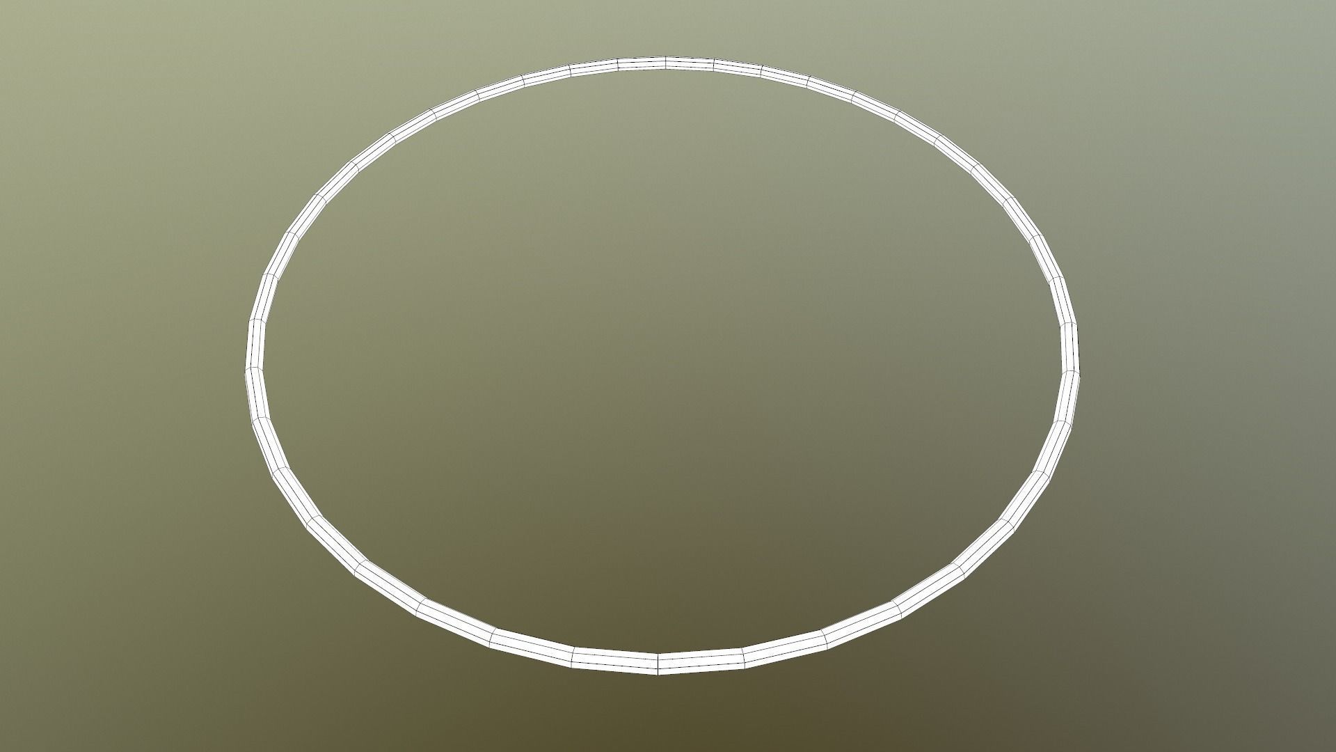 Hulahoop Green Low-poly 3D model_27