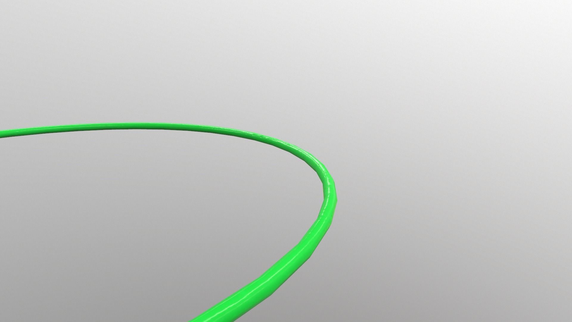 Hulahoop Green Low-poly 3D model_5